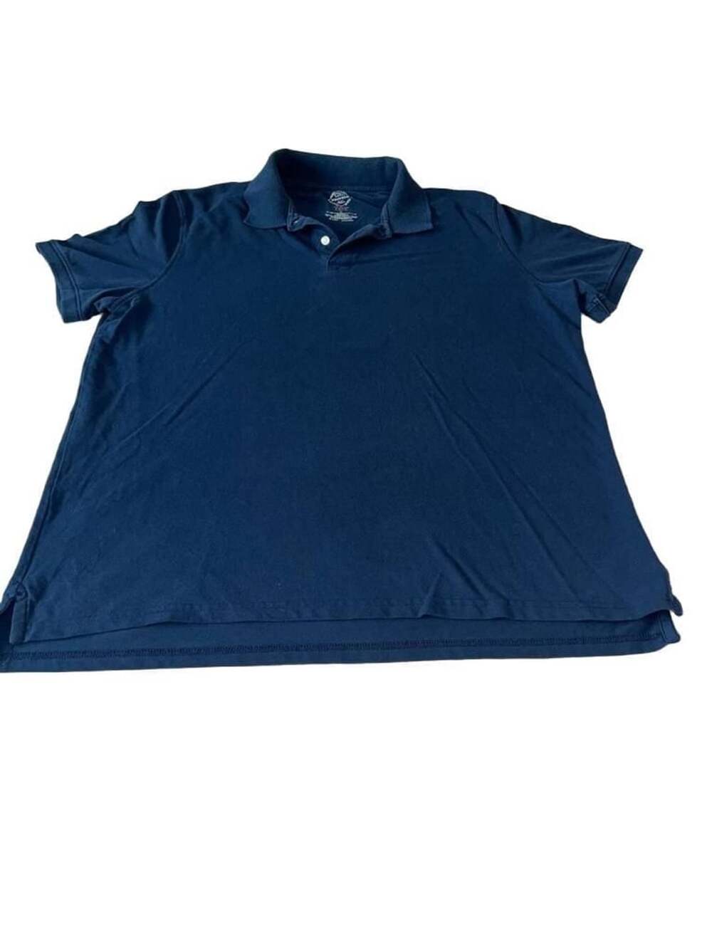St. Johnβs Bay Menβs Polo Shirt Size L Blue Cotton Short Sleeve